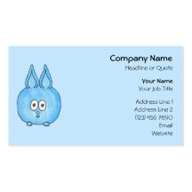Cute Blue Bunny Rabbit. Business Cards