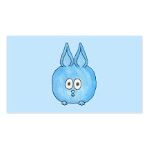 Cute Blue Bunny Rabbit. Business Cards