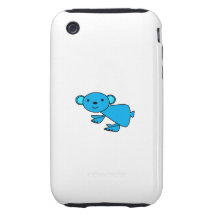 Cute blue koala tough iPhone 3 covers