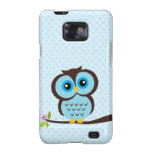 Cute Blue Owl Samsung Galaxy S Case