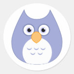 Cute Blue Owl Sticker