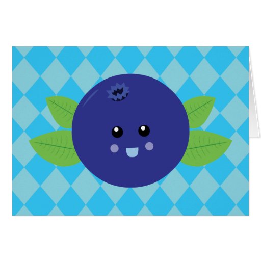 Cute Blueberry Cards