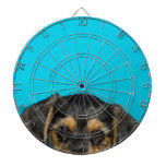 Cute Borkie Puppy dartboards