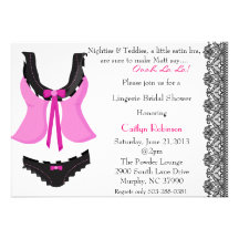 Cute Bra/Lingerie Bridal Shower Invitation