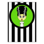 Cute Bride of Frankenstein Greeting Card