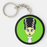 Cute Bride of Frankenstein Key Chain