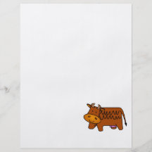 Cute Brown Cow Flyers