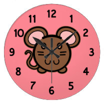 Cute Brown Mousie wall clocks
