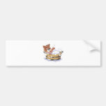 cute bubble bath bear bumper sticker