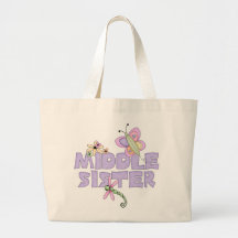 Cute Bugs Middle Sister Canvas Bag