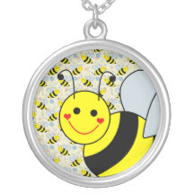 Cute Bumble Bee Personalized Necklace