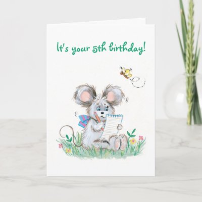 Fifth Birthday Cards