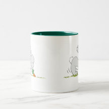 Cute Bunny mug (Pulling carrot)