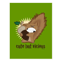 Cute But Vicious Post Card