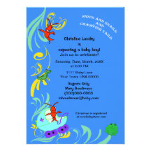 Cute Cajun Critters It's a Boy Baby Shower Invitation