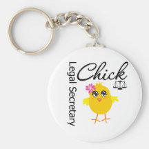 Cute Career Chick - Legal Secretary Key Chains