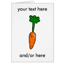 Cute Carrot Greeting Cards