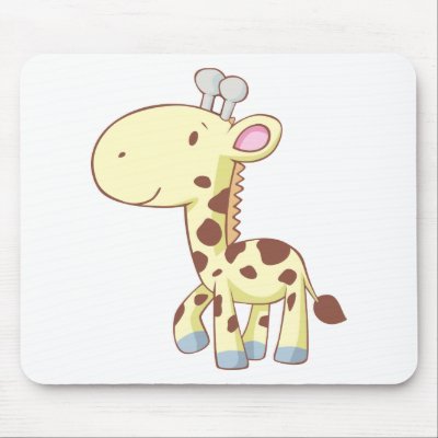 cartoon baby giraffe