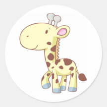 Cute Cartoon Baby Giraffe Shirts Stickers