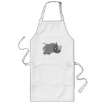 Cute Cartoon Charging Rhino Cooking Apron