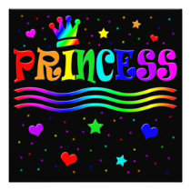 Cute Cartoon Clip Art Princess Bachelorette Party! invitations