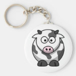 Cute Cartoon Cow Keychain