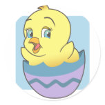 Cute Cartoon Easter Chick stickers