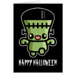 Cute Cartoon Frankenstein Card