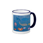 Cute Cartoon Marine Life Coffee Mug
