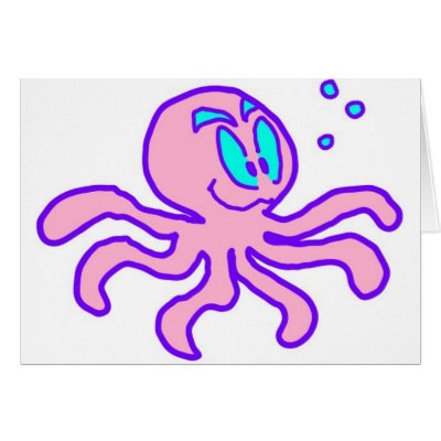Cute Cartoon Squid