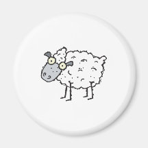 cute cartoon sheep refrigerator magnet