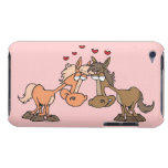 cute cartoon valentine horses in love iPod touch Case-Mate case