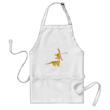 Cute Cartoon Yawning Thylacine Cooking Apron