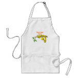 Cute Cartoon Yellow Snake in a Tree Reptile Aprons
