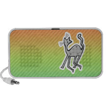 Cute Cat; Colourful PC Speakers