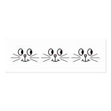 Cute Cat Face. Business Card