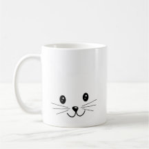 Cute Cat Face. Coffee Mugs
