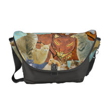 Cute Cats Collage 1 Rickshaw Messenger Bag