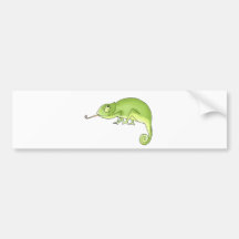 cute chameleon bumper sticker