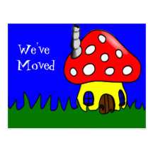 Cute change of address postcard