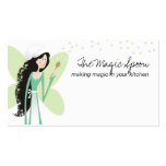 cute chef fairy cooking baking business cards business cards