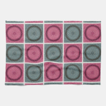 Cute chessboard design kitchen towel