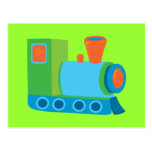 Cute Choo Choo Train Post Card