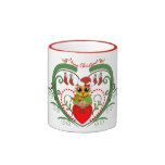 Cute Christmas Mug with Owl and Text