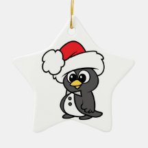 Cute Christmas Tuxedo Penguin Christmas Ornaments