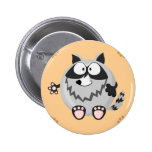 Cute circle racoon pins