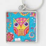 Cute Colorful Owl Keychain