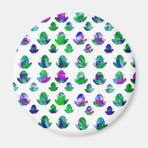Cute Coloured Frogs Refrigerator Magnets