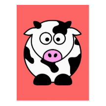 CUTE COW BULL POST CARD