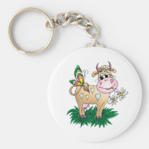 Cute Cow & Butterfly Key Chains